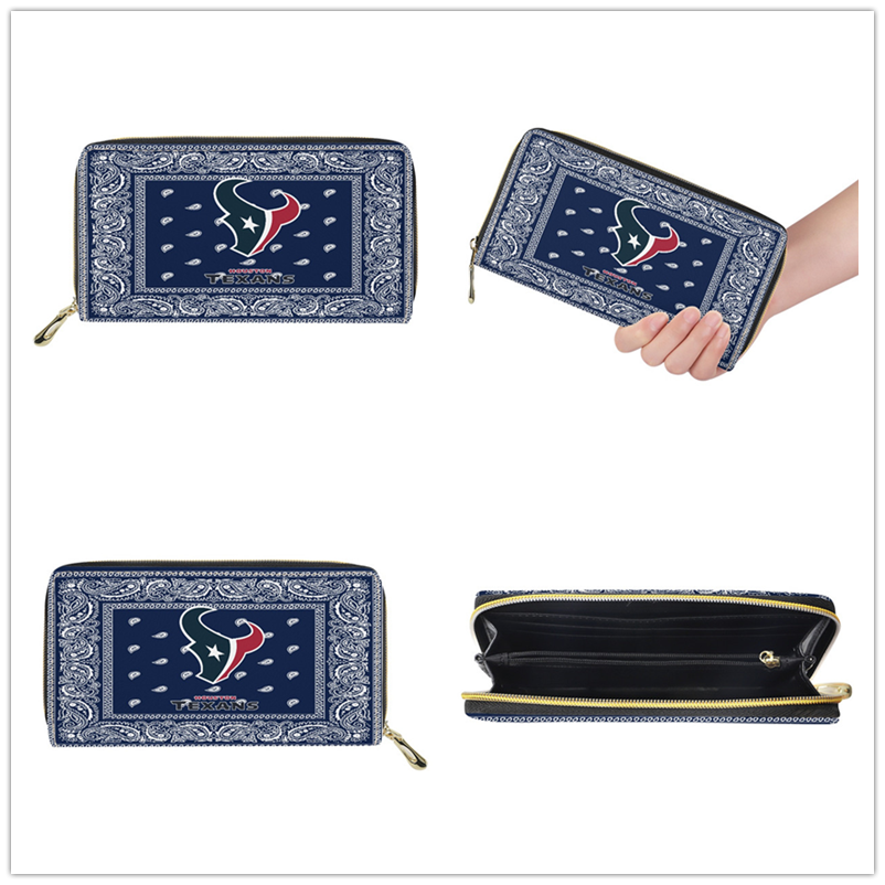 Houston Texans PU Leather Zip Wallet 001